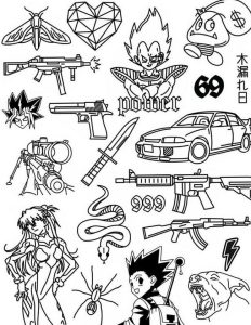50 Simple Tattoo Outlines - foreveryoungink.com